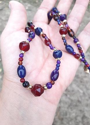 Ожерелье цветное не тяжелый, винтаж