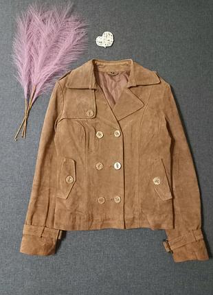 Кожаная демисезонная куртка