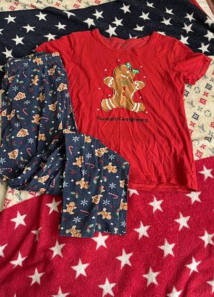 Піжама футболка штани з пряником