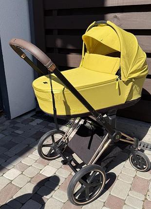 Преміум коляска cybex priam rosegold 3.0