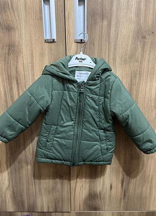 Куртка осіння/демісезонна 80 розмір зелена унісекс