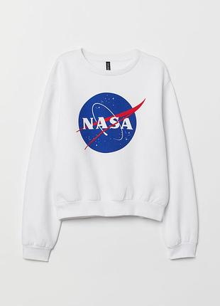 Трендовий світшот з лого nasa h&amp;m divided.