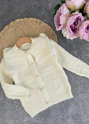 Вʼязана кофтинка для дівчинки