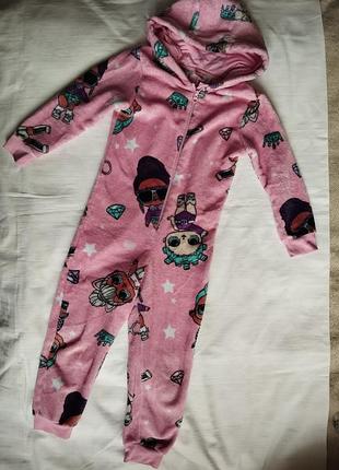 Теплая пижама кигуруми рост 116-122