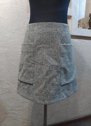 Юбка шерсть шёлк cos