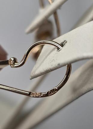 Золотые серьги  ссср 7