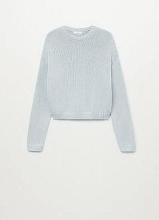 Вязаный хлопковый свитер манго mango