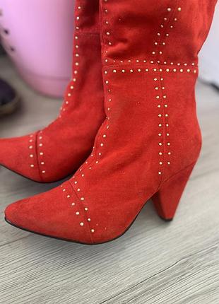 Взуття чобітки осінні замш