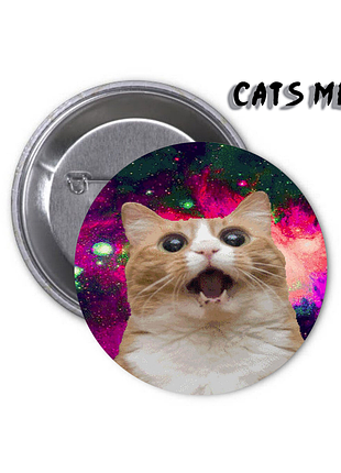 Значок cat | кот | кошка | мемный кот #09 meme мем