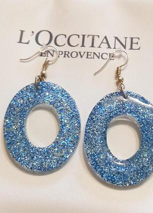 Винтажные серьги из акрила. англия.