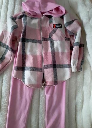 Теплый костюм для девочки