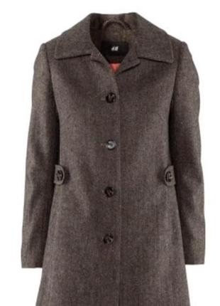 Пальто осеннее нипошерстное р.36/38 h&amp;m