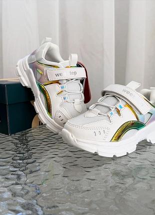 Кросівки білі дівчинці weestep повсякденні стильні