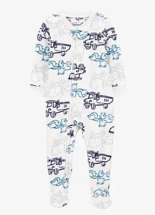 Carters флисовый человечек картерс слип поддева самосвал