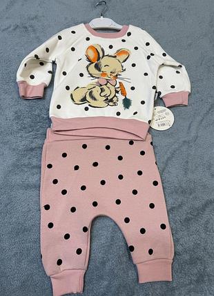 Теплий комплект для дівчинки