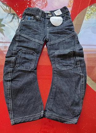 M&amp;s indigo джинси хлопчику 3-4 г 98-104 см сині нові
