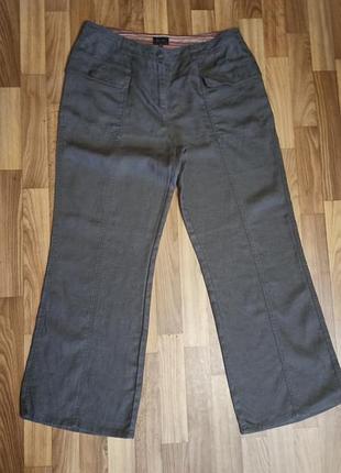 Брюки з льону 16 розмір регуляр та нових з біркою сток
