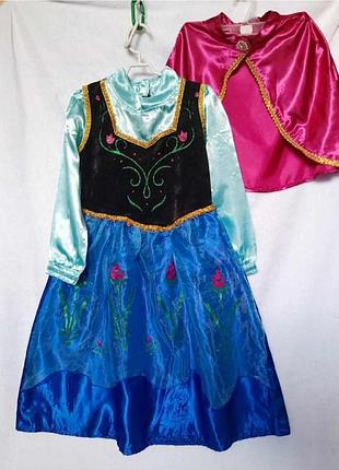 Платье новогоднее, карнавальная королевы принцессы анны frozen холодное сердечко ледяное сердце
