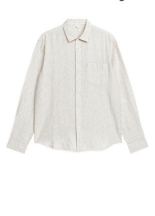 Чоловіча сорочка з льону arket, розмір 52