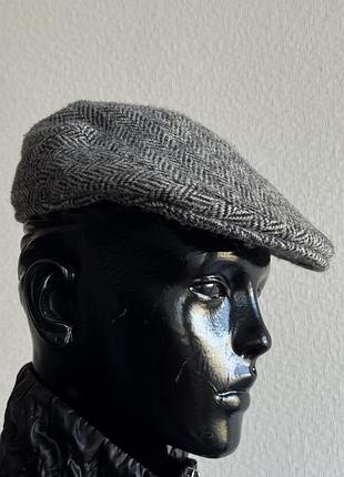 Harris tweed класична шапка козирок берет