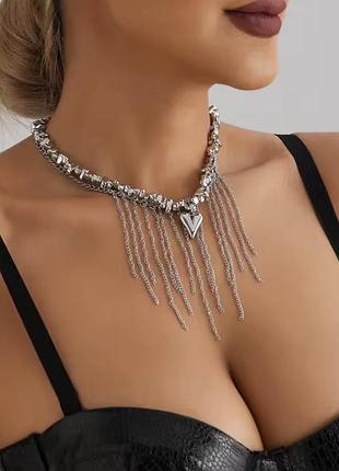 Кольє намисто чокер ланцюжок