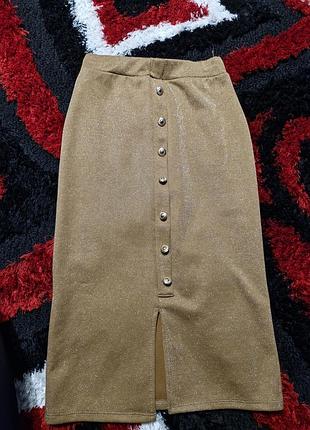 Юбка люрекс