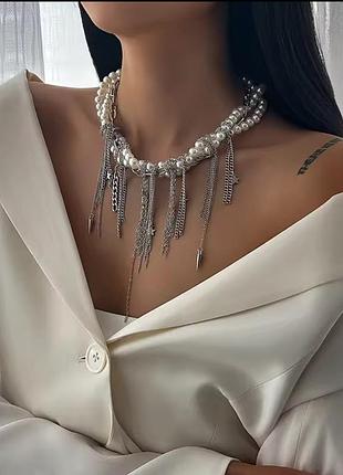 Кольє з перлами намисто