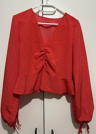 Блуза червона