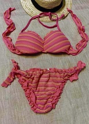 Calzedonia крутий роздільний купальник на зав‘язки якісного бренду