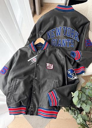 Куртка бомбер zara іспанія, нова колекція, шкіряний бомбер