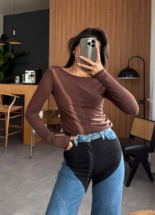 Стильний лонгслів🤎