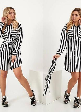 Платье рубашка с поясом jdy размер м