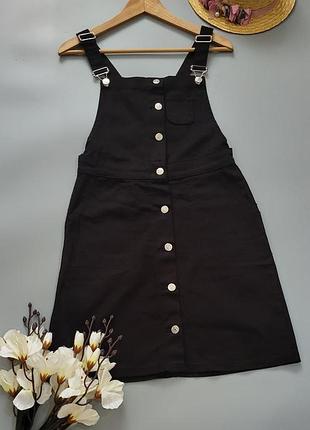 Джинсовый сарафан черный