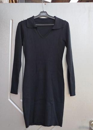 Чорна міні сукня