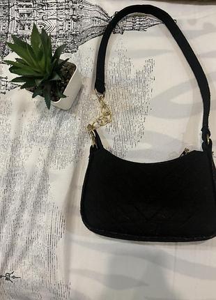Сумка жіноча чорного кольору, підійде під ваші чудові образи 🥺🌸