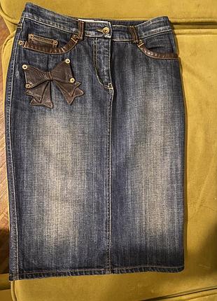 Moschino юбка джинсовая