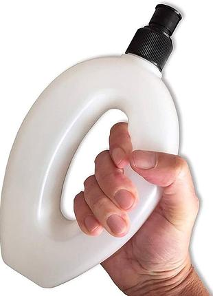 Пляшка для спорту  crane на зап'ястя - прозора/чорна - 300 мл