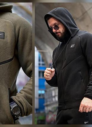 Чоловічий лісовий костюм nk  оліва та чорний