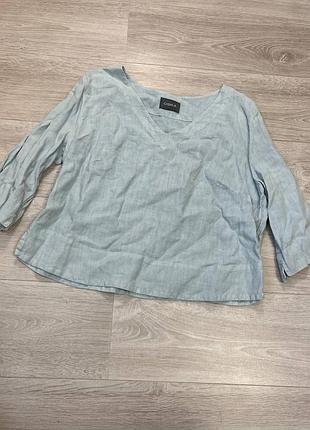 Женская кофточка свитшот блузка из льна oska