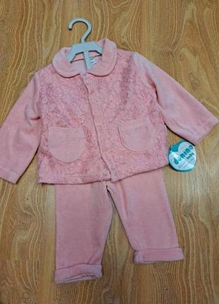 Костюм велюровый 6-9месяцев