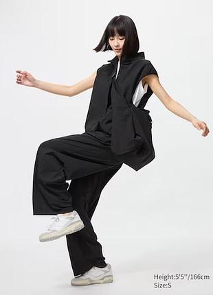 Брюки ultra stretch airism защита от ультрафиолета широкий крой uniqlo