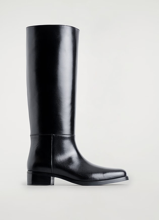 Высокие кожаные сапоги cos 1294034001