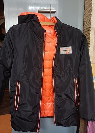 Двухсторонняя куртка на 7-9роков