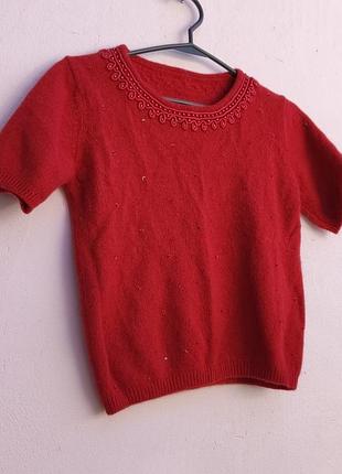 Джемпер шерсть+антора с коротким рукавом, st. michael