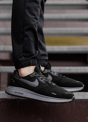 Кроссовки nike zoom black grey