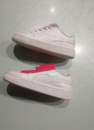Кроссовки для девочки puma лаковая кожа