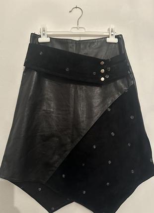 Юбка кожаная, 7