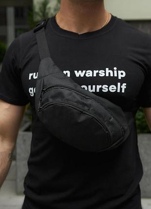 Бананка текстиль черный унисекс без лого