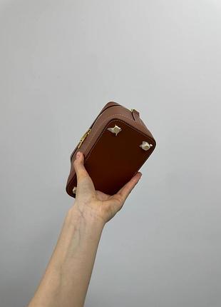 Сумка celine vanity in smooth satinated calfskin brown 3