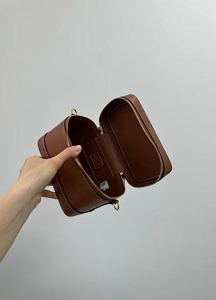 Сумка celine vanity in smooth satinated calfskin brown 4